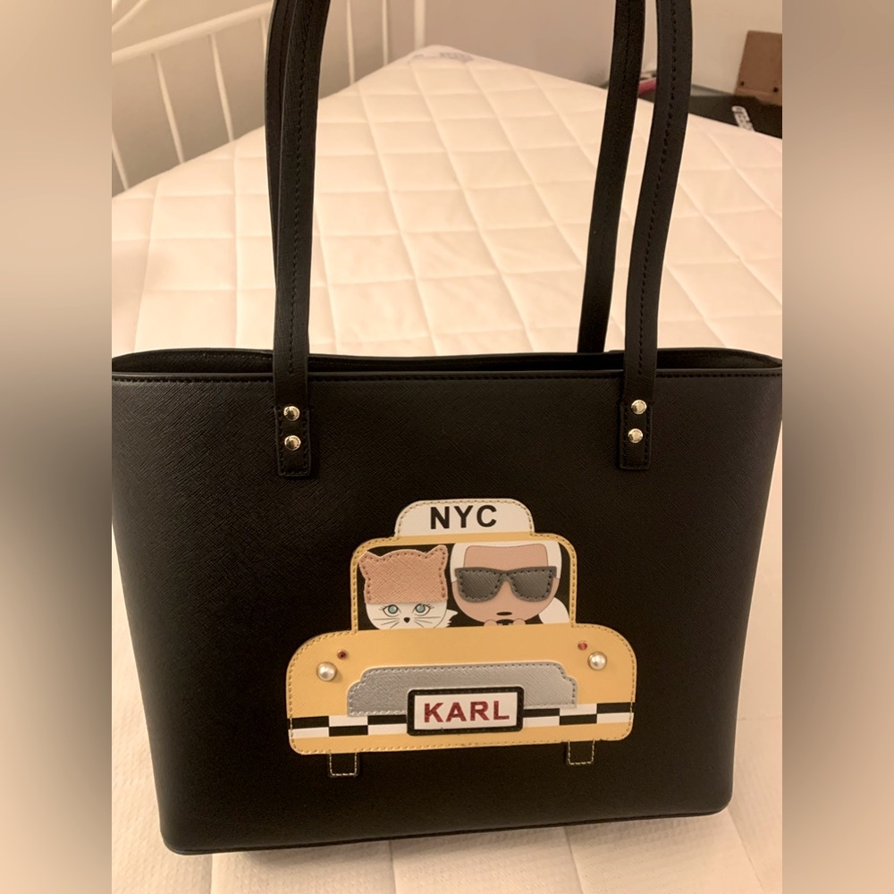 NWT Karl Lagerfeld Paris Maybelle Tote-Black